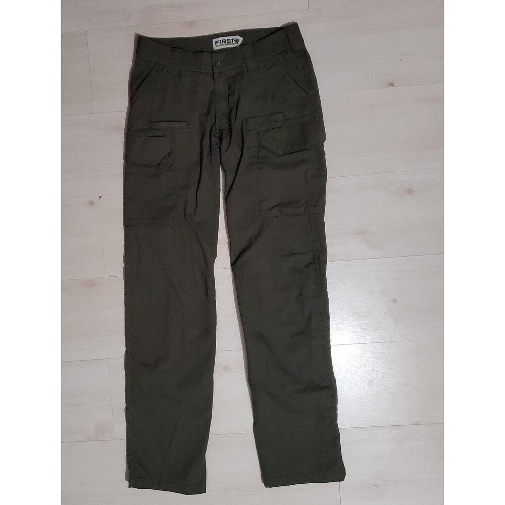 First Tactical Women's Olive Green Cargo Utility Pants Size 4 Tall Gorpcore